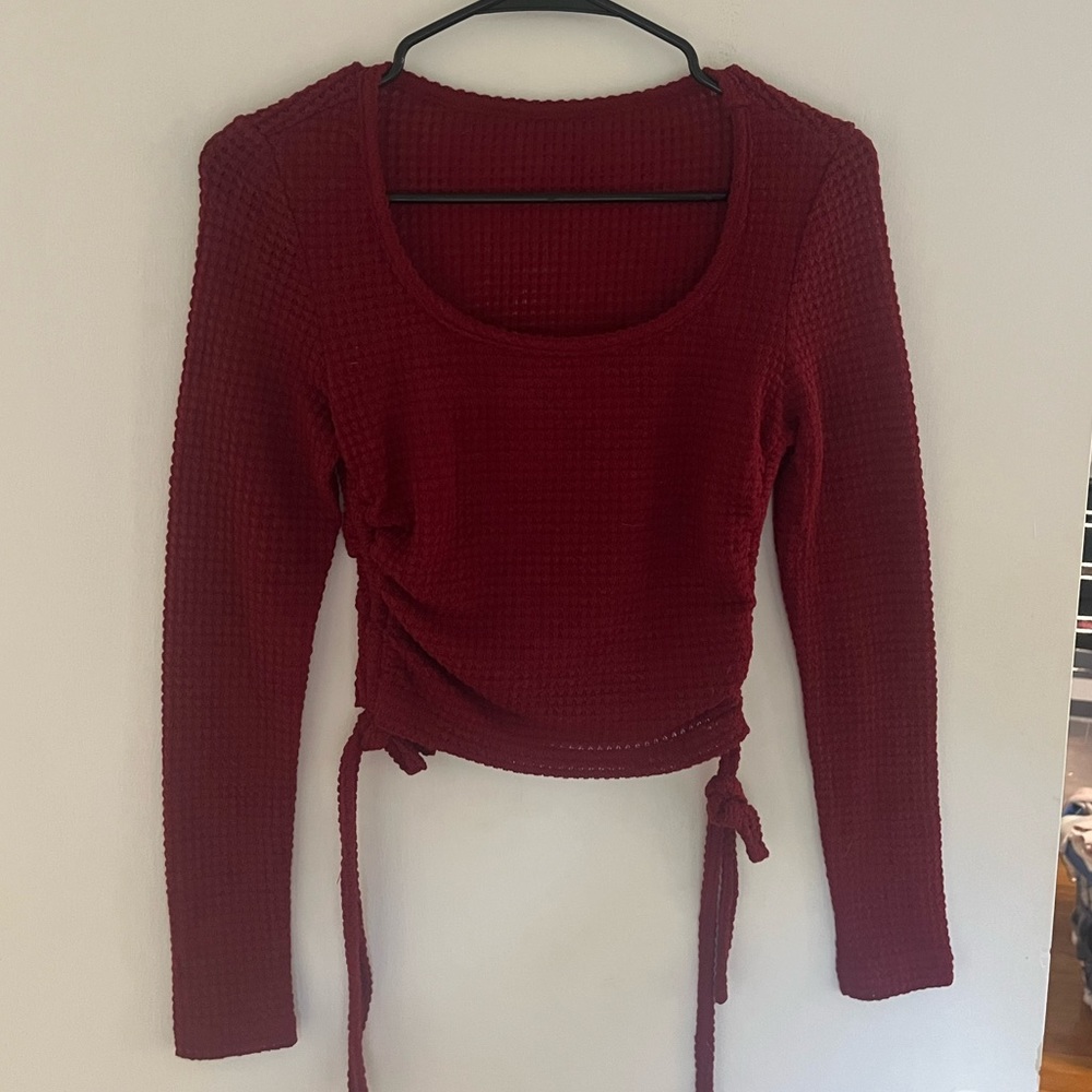 SHEIN Long sleeve waffle shirt